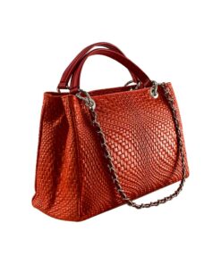 geanta piele naturală damă corai