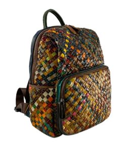 rucsac damă din piele naturală mozaic,