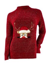 pulover damă sclipici de Crăciun