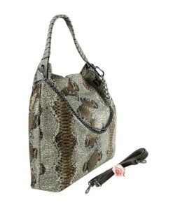 geanta damă animal print gri