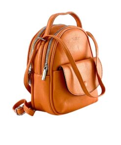 rucsac damă portocaliu mic tip geantă