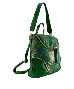 rucsac geantă verde sticlă model animal print