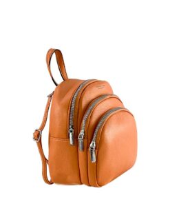 rucsac damă portocaliu mic cu buzunare