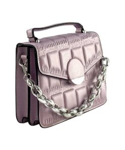 geanta mov mică de umăr cu clapă