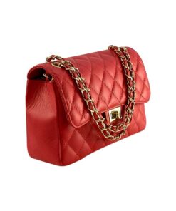 Geanta mică corai din piele naturală