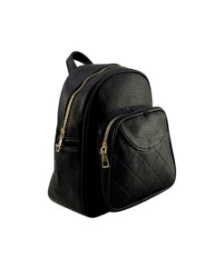 mini rucsac damă negru din piele ecologică